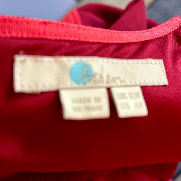Boden body con dress knit fabric sz 6’ rust red good condition - Picture 6 of 6